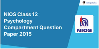 NIOS Class 12 Psychology Compartment Question Paper 2015 with Answer Key